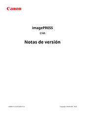 Canon imagePRESS C165 Manual De Instrucciones