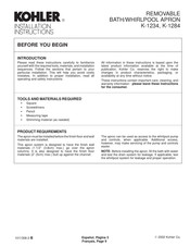 Kohler K-1284 Instrucciones De Instalación