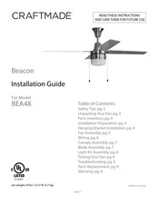 Craftmade Beacon BEA48 Guia De Instalacion