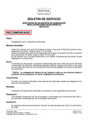 Rotax 912 Serie Boletin De Servicio