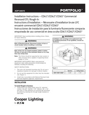 Eaton Cooper Lighting PORTFOLIO CD62 Serie Instrucciones De Instalación