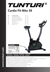 Tunturi Cardio Fit Bike 35 Manual Del Usuario