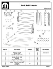 Mopar RAM Bed Manual De Instrucciones