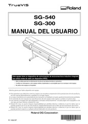 Roland DG TrueVIS SG-540 Manual Del Usuario