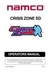 Namco CRISIS ZONE SD Manual De Instrucciones