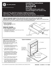 GE RAVDP18 Instrucciones De Instalación