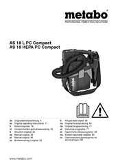 Metabo AS 18 L PC Compact Manual Original