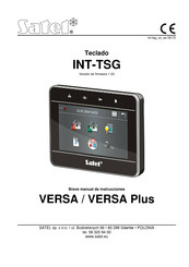 Satel INT-TSG Breve Manual De Instrucciones