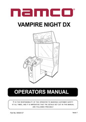 Namco VAMPIRE NIGHT DX Manual Del Operador