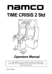 Namco TIME CRISIS 2 std Manual Del Operador