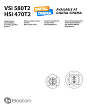 Boston VSi 580T2 Guía De Configuración De Referencia Rápida