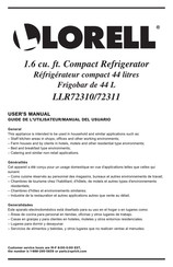 Lorell LLR72310 Manual Del Usuario