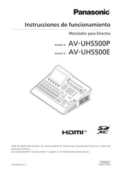 Panasonic AV-UHS500E Instrucciones De Funcionamiento