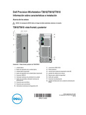 Dell Precision T7610 Información Sobre Características E Instalación