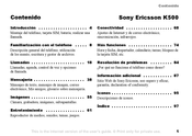 Sony Ericsson K500 Manual Del Usuario