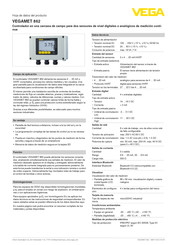Vega VEGAMET 862 Hoja De Datos Del Producto