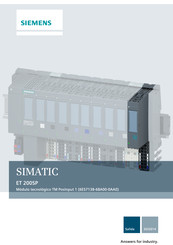 Siemens SIMATIC ET 200SP Manual De Producto