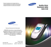 Samsung SGH-E100 Manual Del Usuario