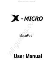 X-Micro XMP3E-20F Manual De Usuario