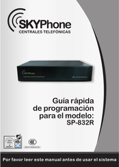 SkyPhone SP-832R Guía Rápida De Programación