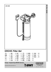Grohe Filter Set 40 438 Manual De Instrucciones
