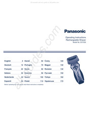 Panasonic ES7058 Instrucciones De Operación