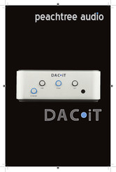 Peachtree Audio DAC-iT Manual Del Usuario