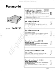 Panasonic TY-FB7SD Manual De Instrucciones