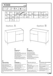 MIRAKEMUEBLE K569 Manual De Instrucciones