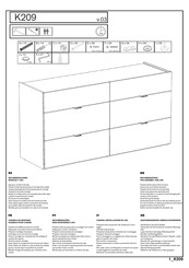 MIRAKEMUEBLE K209 Manual De Instrucciones