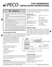 Peco T190 Instrucciones De Instalación