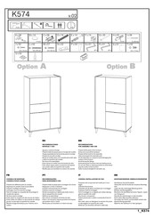 MIRAKEMUEBLE K574 Manual De Instrucciones