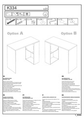 MIRAKEMUEBLE K334 Manual De Instrucciones