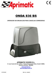 Aprimatic ONDA 836 BS Manual Del Usuario