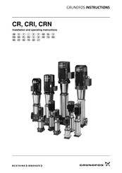 Grundfos CR 64 Instrucciones De Instalación Y Funcionamiento