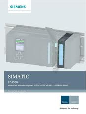 Siemens 6ES7521-1BL00-0AB0 Manual De Producto