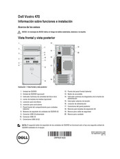 Dell Vostro 470 Información Sobre Funciones E Instalación