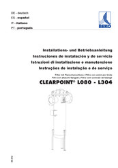 Beko CLEARPOINT L102 Instruciones De Instalación Y De Servicio