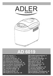 Adler europe AD 6019 Manual De Uso