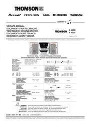 THOMSON A 4905 Documentación Técnica