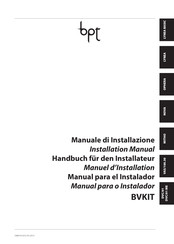 Bpt DVC/01 Manual Para El Instalador