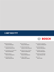 Bosch 1 687 023 777 Consultas Del Usuario