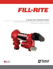 Tuthill FILL-RITE FR1200 Manual De Instalación Y Operación