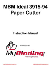 MyBinding Ideal 3915-94 Instrucciones Para El Uso