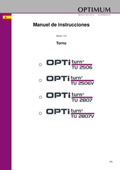 Optimum OPTiturn TU 2807V Manual De Instrucciones