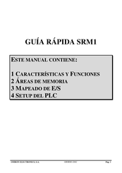 Omron SRM1 Serie Guía Rápida