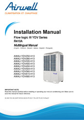 Airwell Flow logic III YDV AWAU-YDV250-H13 Manual De Instalación