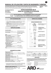 ARO AF0623S Serie Manual De Utilización Y Datos De Ingeniería Y Ventas