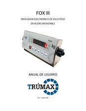 Trumax FOX III Manual De Usuario