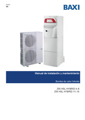 Baxi 200 HSL Hybrid Serie Manual De Instalación Y Mantenimiento